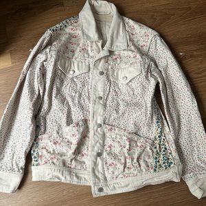 White jean jacket
